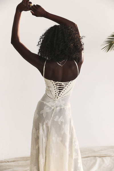 Paulette™ – Elegantes langes Korsettkleid