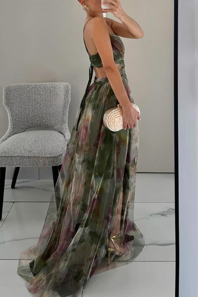 Dörte™ - Zauberhaftes Maxikleid mit Blumendruck