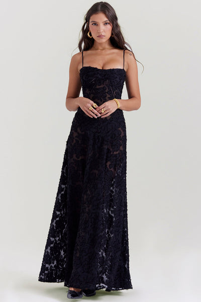 Paulette™ – Elegantes langes Korsettkleid
