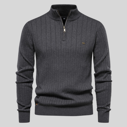 Stylischer Zipper-Pullover