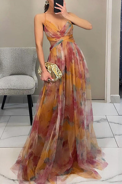 Dörte™ - Zauberhaftes Maxikleid mit Blumendruck