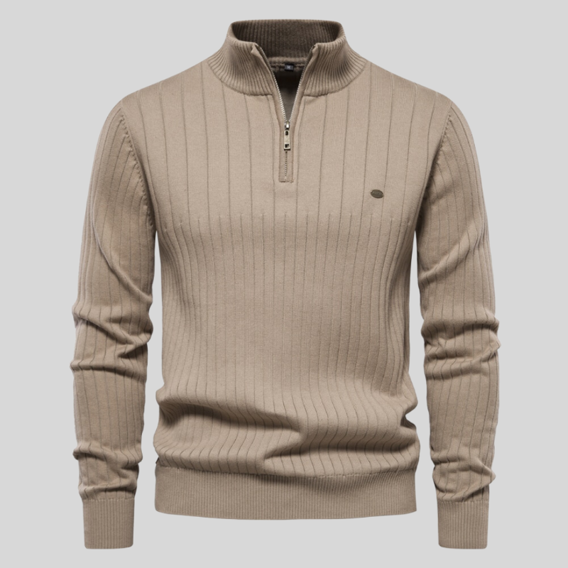 Stylischer Zipper-Pullover