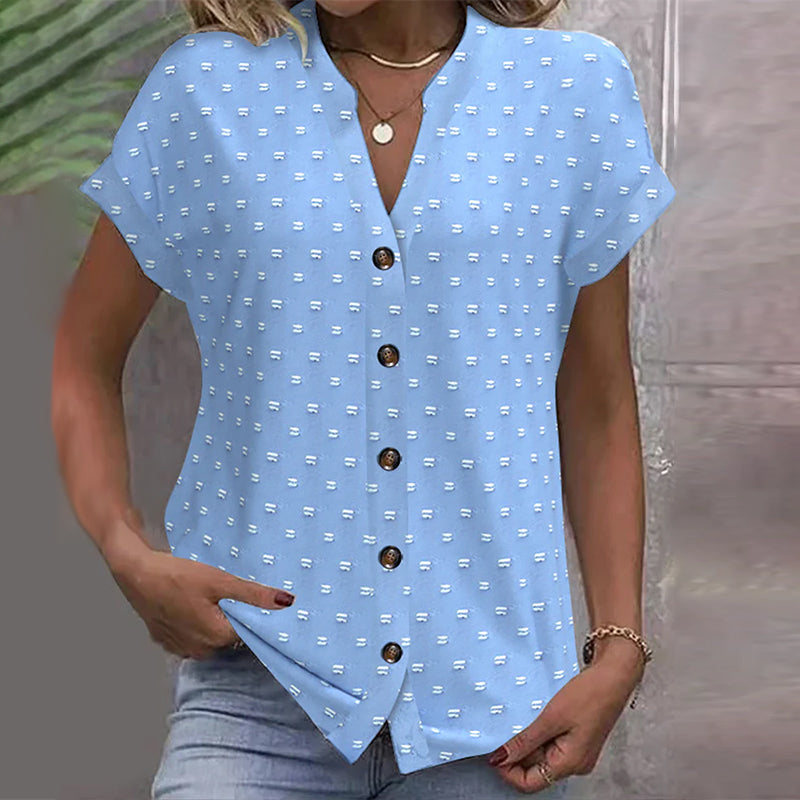 Bluse Mit Drop Shoulder In Blau