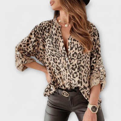 Lea™ – Trendige Bluse im Leoparden-Look