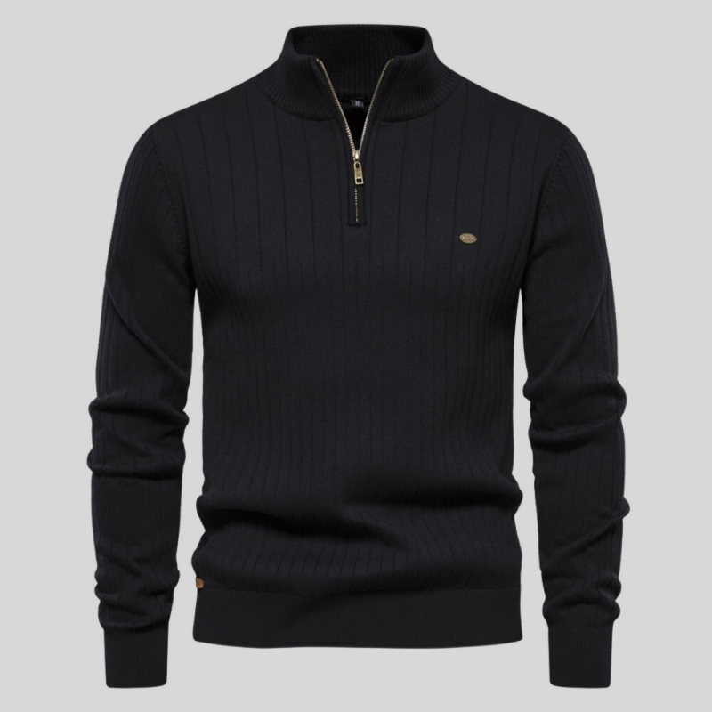 Stylischer Zipper-Pullover