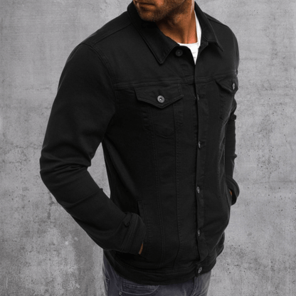 Stylische warme Jeansjacke