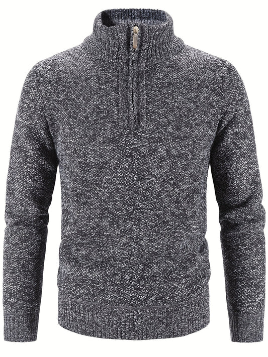 Stylischer Casual Pullover mit halbem Reißverschluss