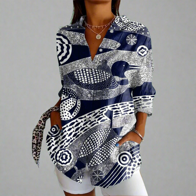 Delia™ – Zeitlose Vintage-Bluse mit liebevollen Handdetails