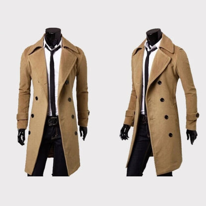 Stilvoller zweireihiger Trenchcoat