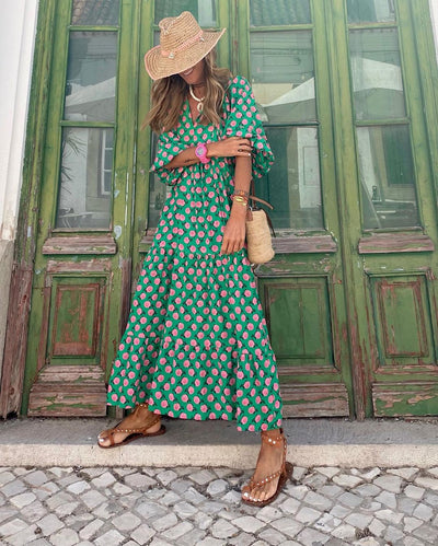 Sylvie™ – Langes Boho-Kleid