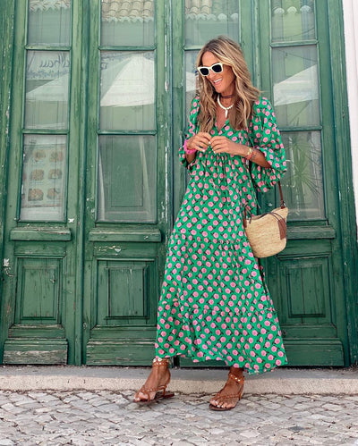 Sylvie™ – Langes Boho-Kleid