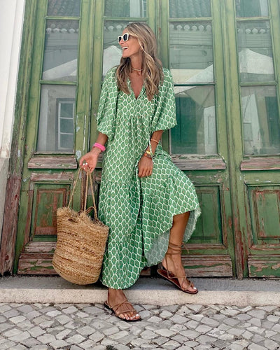Sylvie™ – Langes Boho-Kleid