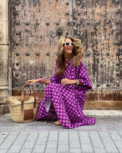 Sylvie™ – Langes Boho-Kleid
