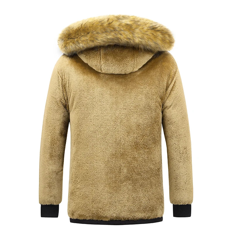 Dicker winddichter Fleece-Jacke