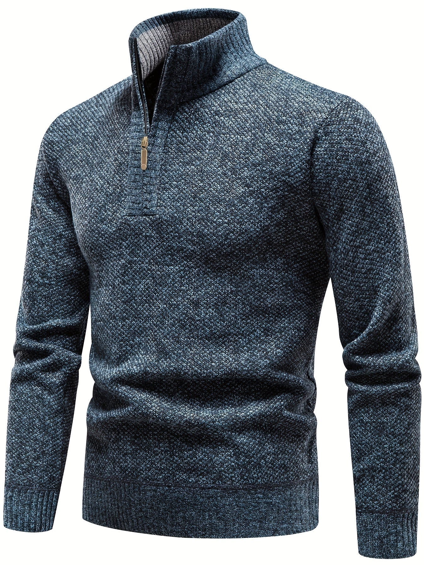 Stylischer Casual Pullover mit halbem Reißverschluss