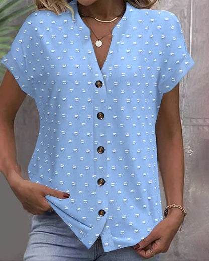 Bluse Mit Drop Shoulder In Blau