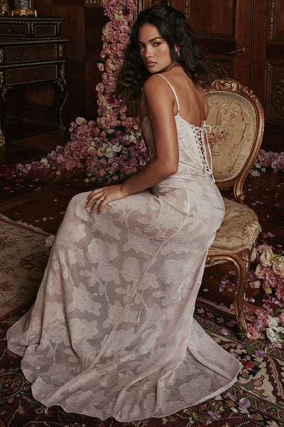 Paulette™ – Elegantes langes Korsettkleid