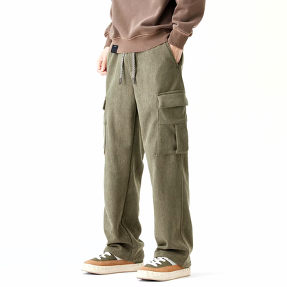 Bequeme Cordhose mit Fleecefutter