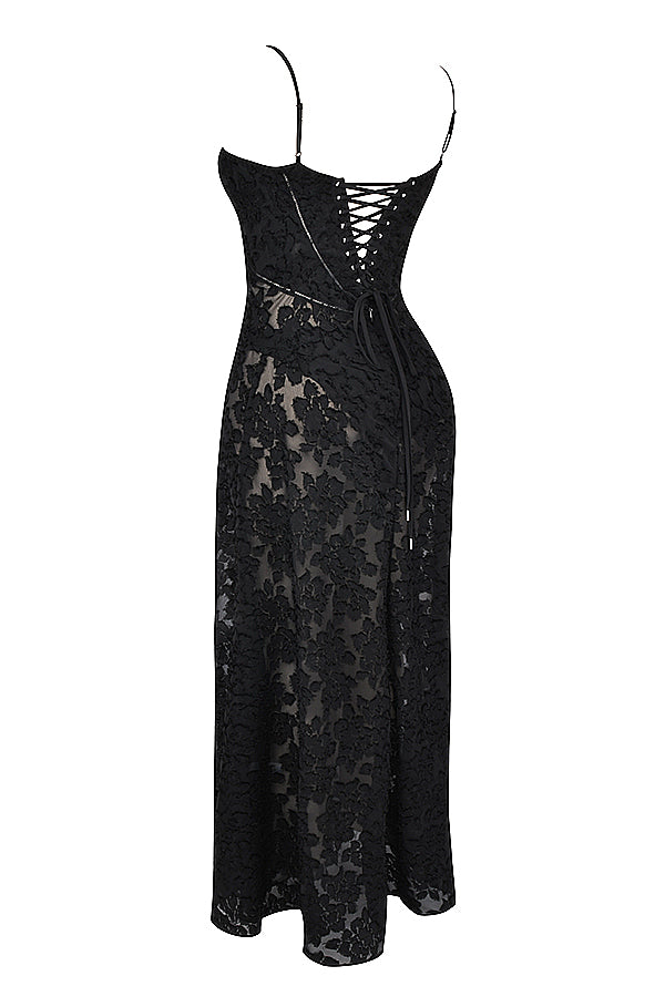 Paulette™ – Elegantes langes Korsettkleid