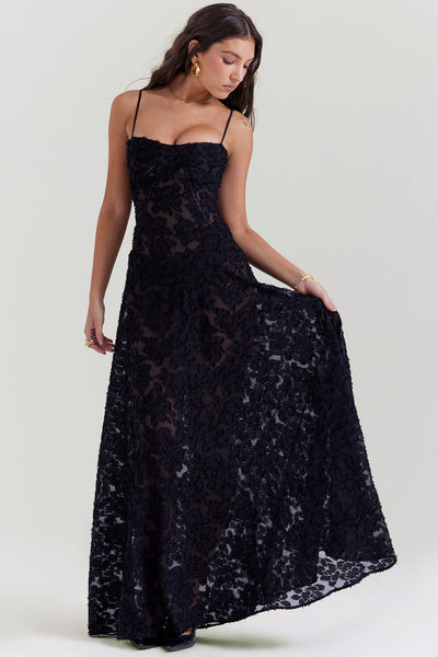 Paulette™ – Elegantes langes Korsettkleid