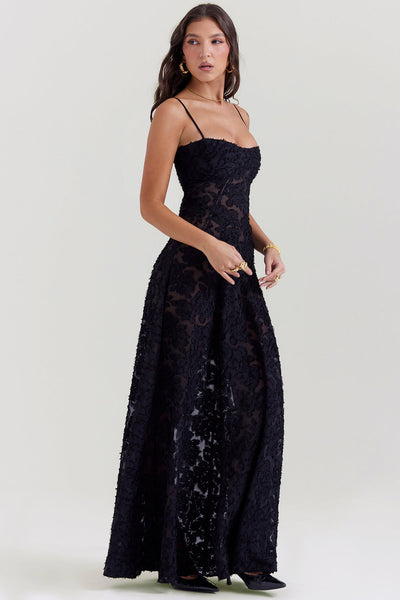 Paulette™ – Elegantes langes Korsettkleid