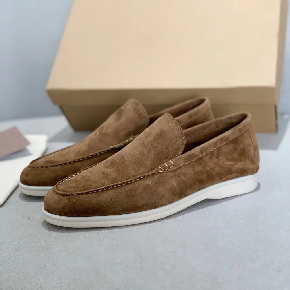 Bequeme, warme Herren-Loafer aus Wildleder