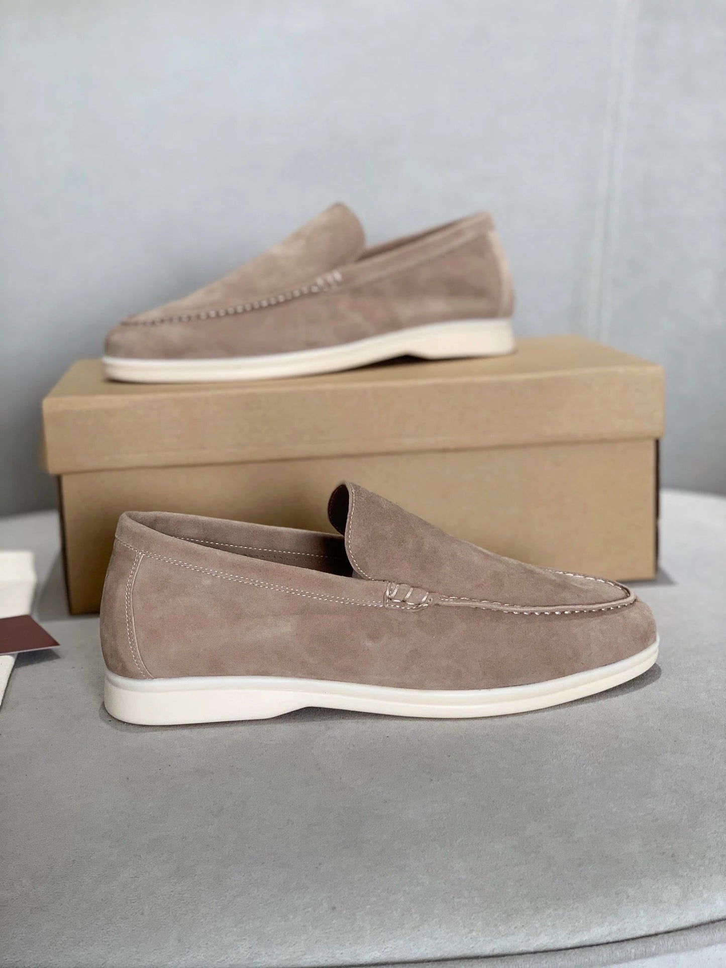 Bequeme, warme Herren-Loafer aus Wildleder